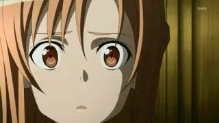 😳 Asuna Yuuki Sword Art Online Anime, Cartone animato, Ragazza, preoccupata, carina, Sword Art Online telegram sticker