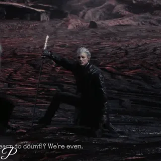 🗡 Vergil Devil May Cry 5 earn to count!?. We're even. vergil, devil may cry, sword, anime telegram sticker