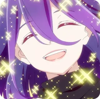 😄 Anime, Sourire, Étincelle, Mignon telegram sticker