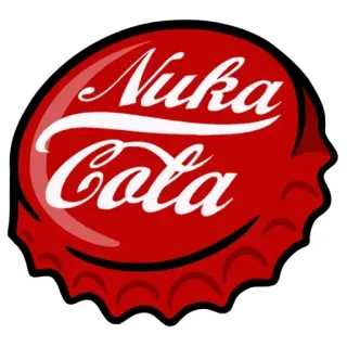 💷 Fallout Nuka Cola Getränk, Limo, Cola, Nuka, Videospiel telegram sticker