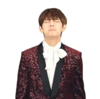 😫 V k-pop, idol, singer, male, person, celebrity telegram sticker