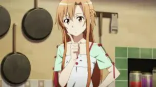 🤔 Asuna Yuuki Sword Art Online Anime, Personaggio, Ragazza, Sword Art Online, Asuna telegram sticker