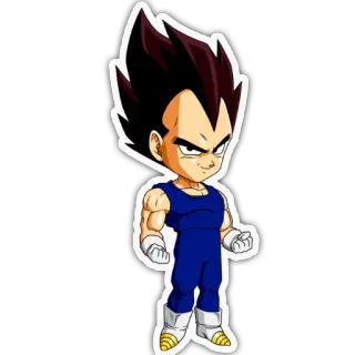 💪 Vegeta Dragon Ball Z Anime, Dragon Ball Z, Vegeta, Personaggio, Cartone animato, Adesivo telegram sticker