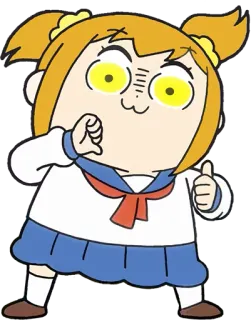 😠 Pipimi Pop Team Epic Anime, Manga, Lustig, Comedy, Pop Team Epic telegram sticker