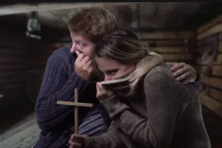 ✝️ sadness, sorrow, comfort, wooden cross, hope, religion telegram sticker