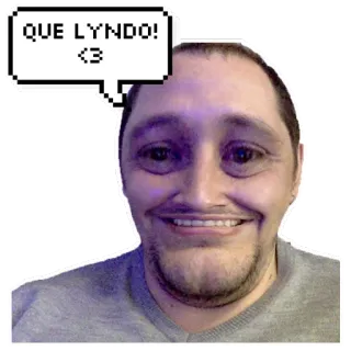 👌 QUE LYNDO! portrait, man, speech bubble telegram sticker