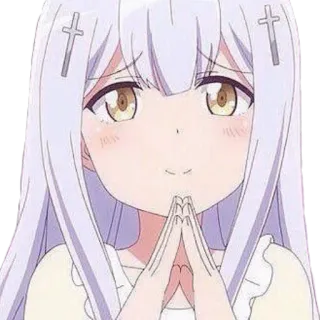 🙏 Gabriel White Tenma Gabriel DropOut Anime, Garota, Fofa, Anjo, Gabriel DropOut telegram sticker