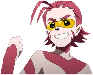 ✊ anime, cartoon, smile, character telegram sticker