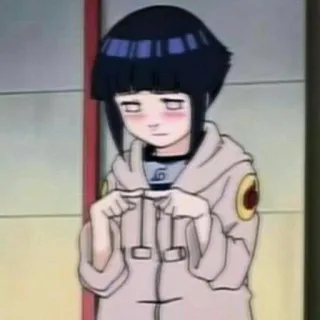😽 Hinata Hyuga Naruto anime, cute, girl, manga, Hinata, Naruto telegram sticker