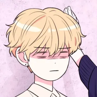 📹 애니메이션, 캐릭터, 만화, 금발 머리, 분홍색, 인물 사진 telegram sticker