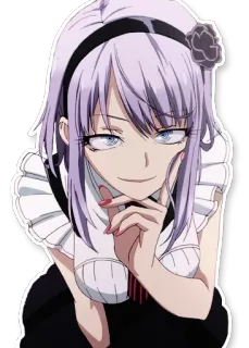😑 Anime, Mangá, Garota, Presunçosa, Personagem, Mulher, Ilustração telegram sticker