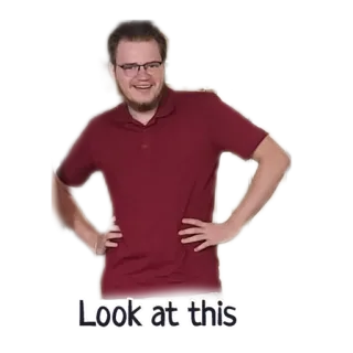 👀 Look at this мужчина, портрет, смотрит, человек, поза whatsapp sticker