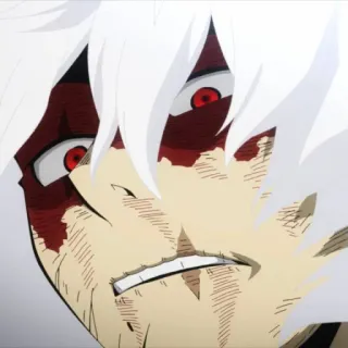 😒 Tomura Shigaraki My Hero Academia アニメ, ヴィラン, 死柄木, 弔, 僕のヒーローアカデミア telegram sticker
