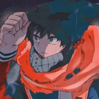 🤕 Izuku Midoriya My Hero Academia Anime, Manga, My Hero Academia, Izuku Midoriya, Deku, Super-héros whatsapp sticker