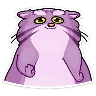 Манул Маня telegram stickers