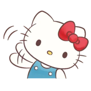 😀 Hello Kitty Cartone animato, Carino, Gatto, Kawaii, Hello Kitty, Amichevole telegram sticker