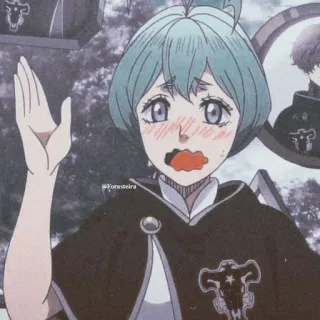 😳 Mimosa Vermillion Black Clover Аниме, Манга, Мимоза Вермиллион, Чёрный клевер, Милый, Персонаж whatsapp sticker