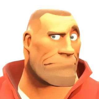 😨 Soldier Team Fortress 2 soldado, team fortress 2, videogame, personagem, fps telegram sticker