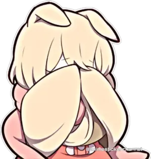 😳 Anime, Charakter, Traurig, Weinend, Süß, Kawaii telegram sticker