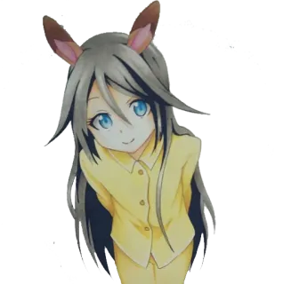 🐰 Anime, Ragazza, Carina, Orecchie, Coniglio telegram sticker