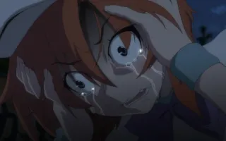 🌺 anime, llorando, triste, angustiado, molesto whatsapp sticker