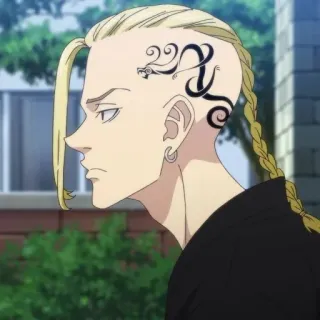 🍙 Draken Tokyo Revengers Anime, Personaggio, Acconciatura, Tokyo Revengers, Tatuaggio telegram sticker