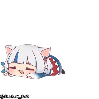 ☺️ Gawr Gura Hololive @SHARKY_PNG whatsapp sticker
