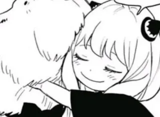 ❤️ Anya Spy x Family Anime, Manga, Spy x Family, Anya Forger, Hund, süß telegram sticker
