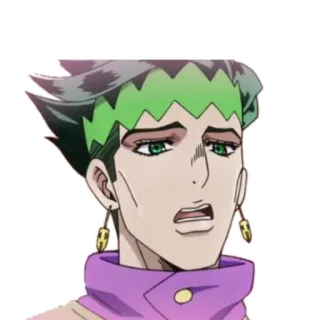 😨 Rohan Kishibe JoJo's Bizarre Adventure Anime, Manga, Rohan Kishibe, Le bizzarre avventure di JoJo telegram sticker