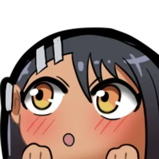 🌟 Nagatoro Don't Toy with Me, Miss Nagatoro Аниме, Нагаторо, Мультфильм, Милый, В шоке telegram sticker