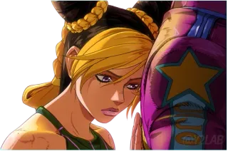 😔 Jolyne Cujoh JoJo's Bizarre Adventure anime, jojo, jojos bizarre adventure, jolyne cujoh, stone ocean telegram sticker