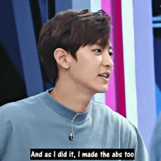 📐 And as I did it, I made the abs too abdominales, kpop, hombre, cantante, entretenimiento telegram sticker