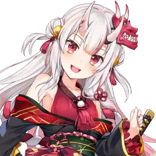 ☺️ Anime, Personnage, Mignon, Oni, Démon, Kawaii telegram sticker