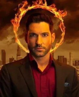 🔥 Lucifer Morningstar Lucifer Lucifer, Lucifer Morningstar, Tom Ellis, TV show, Devil, Fox, Netflix, Fantasy telegram sticker