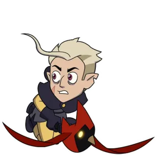 😟 Hunter The Owl House Hunter, The Owl House, Guardia Dorada, dibujos animados, fantasía, pájaro telegram sticker