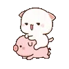 Peach & Goma @PeachLovesGoma :: @fStikBot telegram emojis 🐽