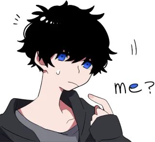 👆 Will you tell me? Anime, Manga, Con trai, Câu hỏi, Phim hoạt hình, Nghệ thuật telegram sticker