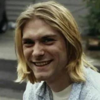 👍 Kurt Cobain 科特·柯本, 涅槃乐队, 音乐家, 歌手, 歌曲作者, Grunge telegram sticker
