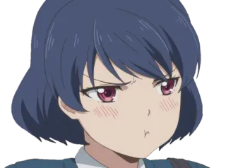 😒 Anime, Ragazza, Personaggio, Cartone animato telegram sticker