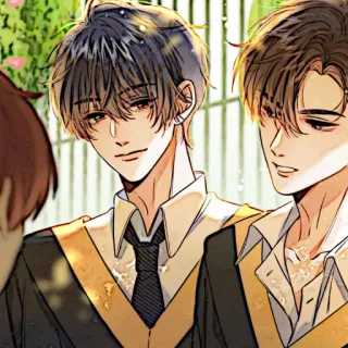 📼 abschluss, anime, charakter, kunst, porträt whatsapp sticker
