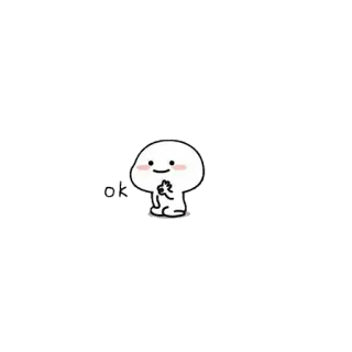 👌 ok cute, ok, approval, blob, character telegram sticker