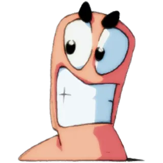 😠 Earthworm Jim cartoni animati, videogioco, verme, umorismo, anni '90 telegram sticker