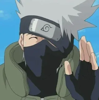 🦊 Kakashi Hatake Naruto kakashi, naruto, anime, manga, ninja, charakter, illustration, cartoon telegram sticker
