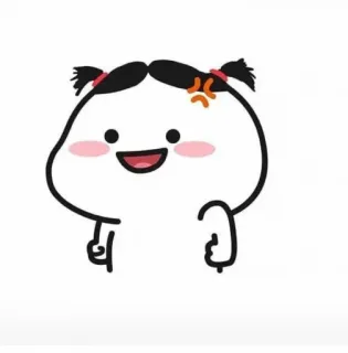 😃 desenho animado, fofo, bravo, personagem telegram sticker
