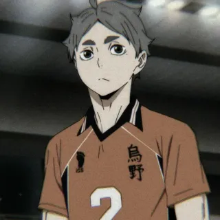 ⚫ 烏野 anime, haikyuu, sports, volleyball, karasuno telegram sticker