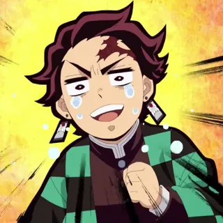 🔥 Tanjiro Kamado Demon Slayer Anime, Manga, Demon Slayer, Tanjiro, Personnage telegram sticker