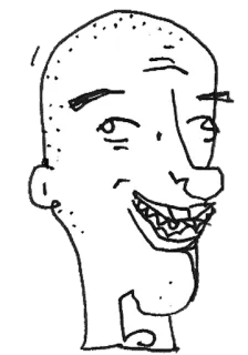 😃 Cartoon, Gesicht, Zeichnung, Porträt, Skizze telegram sticker