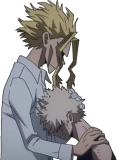 😢 All Might My Hero Academia Anime, My Hero Academia, All Might, Triste, Emocional, Consuelo telegram sticker