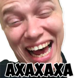 🤣 AXAXAXAXA Meme, Rire, Expression, Drôle, Visage telegram sticker
