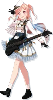 🥮 Anime, Personage, Muziek, Gitaar, Cartoon telegram sticker
